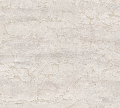 Mustertapete Antik-Putz Hellgrau-Beige - 10,05 m x 0,53 m