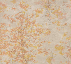 Mustertapete Baum-Silhouette Terrakotta-Gold - 10,05 m x 0,53 m