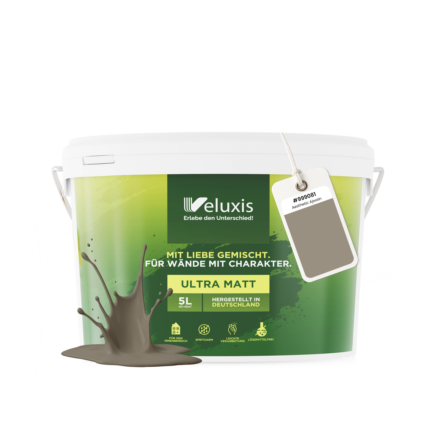 Wandfarbe Aesthetic Ajwain – Made in Germany Veluxis®
