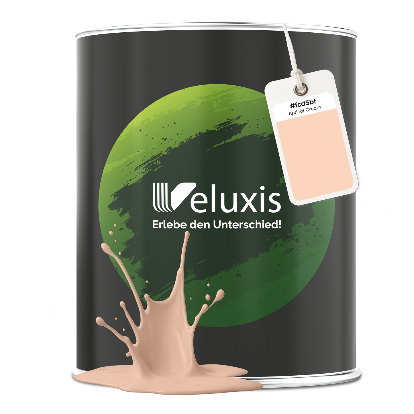 Wandfarbe Apricot Cream – Premium Orange von Veluxis®