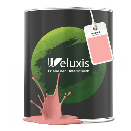 Wandfarbe Blush Peach – Premium Rosa von Veluxis®