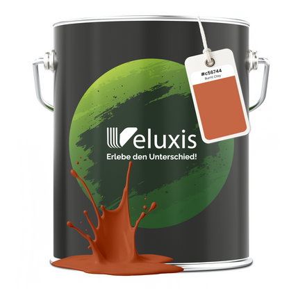 Premium Innenfarbe Orange Burnt Clay – Tropfarm & Streifenfrei