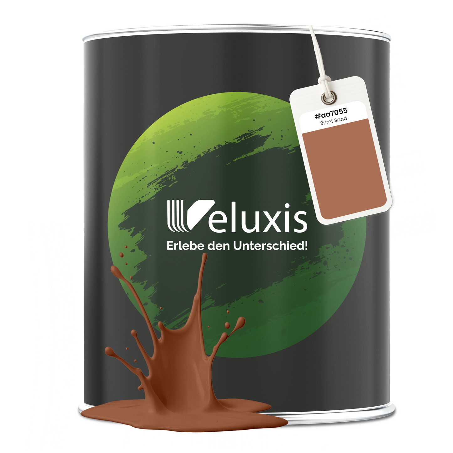 Wandfarbe Burnt Sand – Premium Braun von Veluxis®