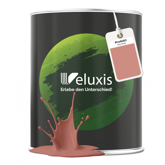 Wandfarbe Clay Rose – Premium Rosa von Veluxis®