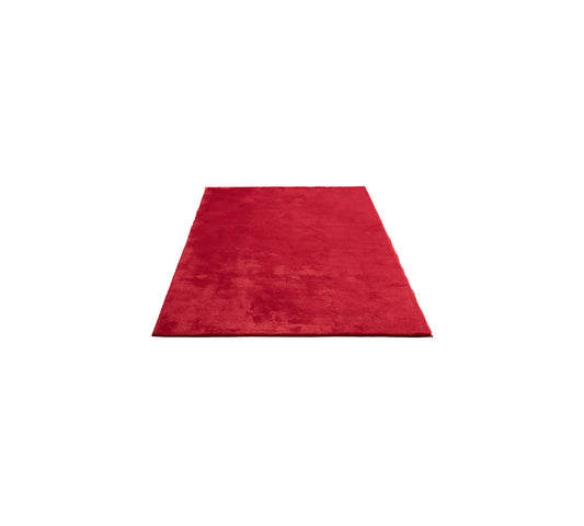 Teppich Samtschimmer Rot rechteckig - 150cm x 80cm