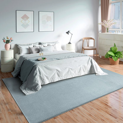 Teppich Seidenkomfort Blau rechteckig - 340cm x 240cm