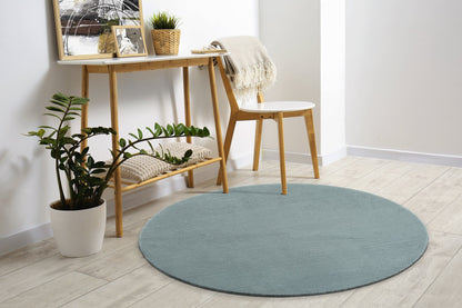 Teppich Wohntraum Blau rund - 200cm x 200cm