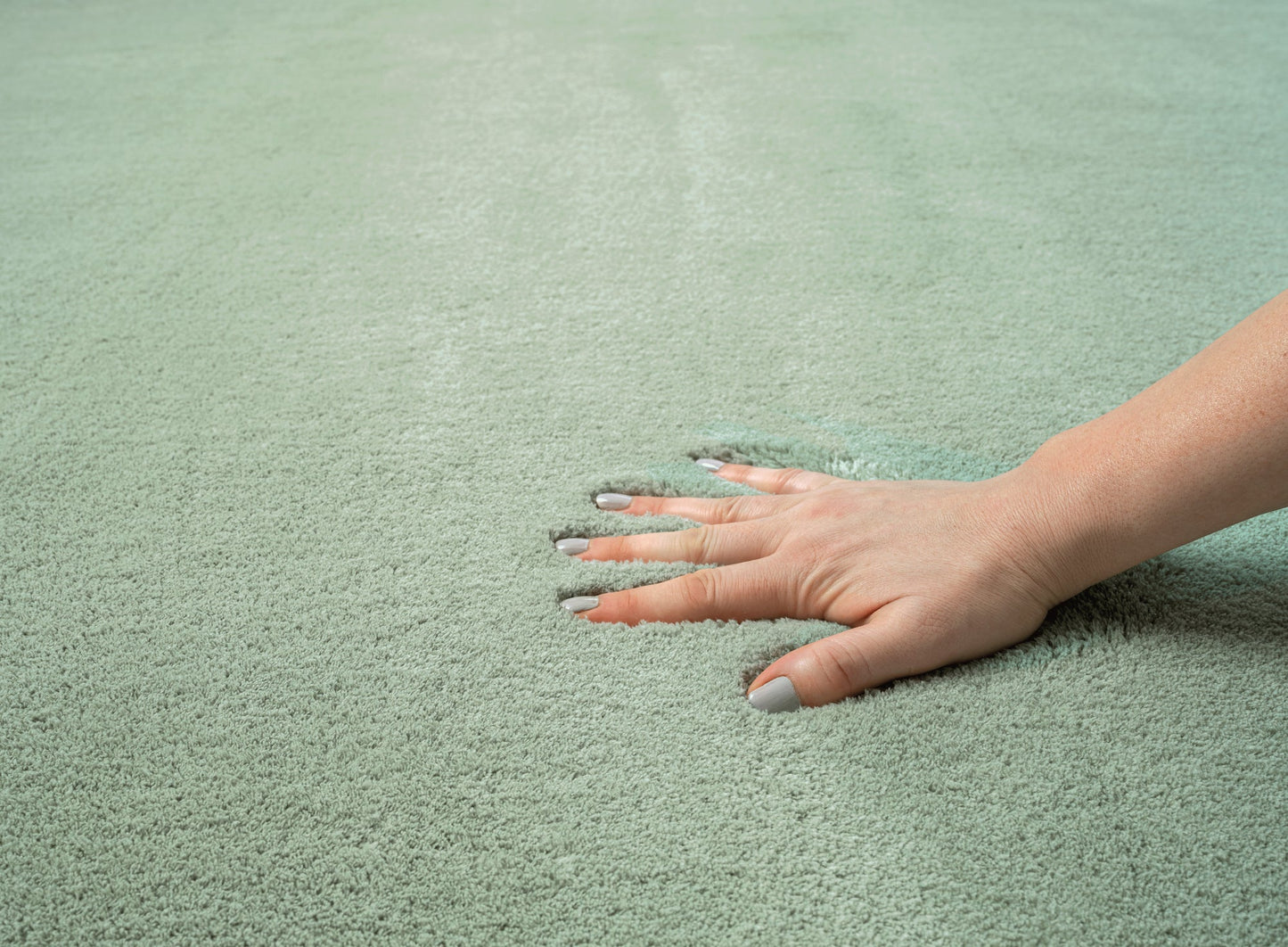 Teppich Wohnruhe Grün rund - 200cm x 200cm