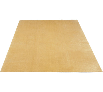 Teppich Kuschelsamtschimmer Gold rechteckig - 340cm x 240cm