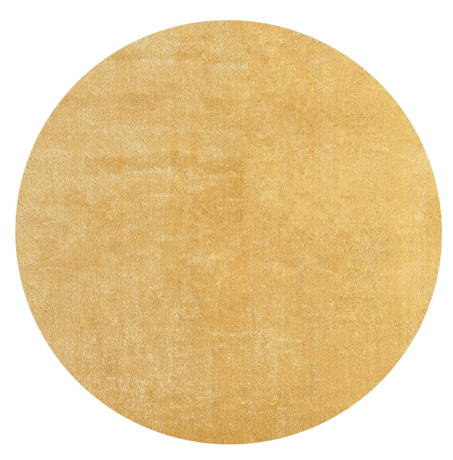 Teppich Kuschelsamttraum Gold rund - 120cm x 120cm