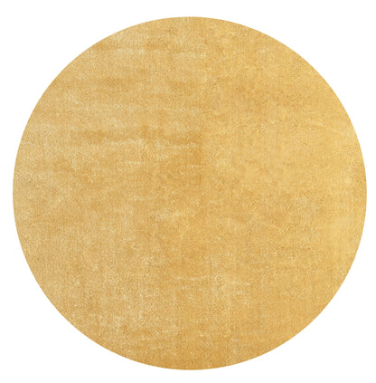 Teppich Kuschelsamttraum Gold rund - 120cm x 120cm