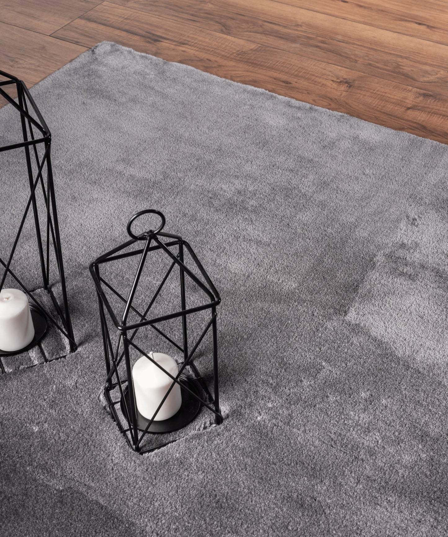 Teppich Abendschimmer Anthracite rechteckig - 150cm x 80cm