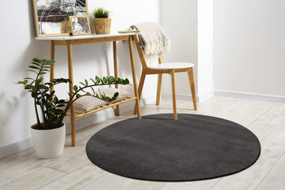 Teppich Abendlicht Anthracite rund - 120cm x 120cm