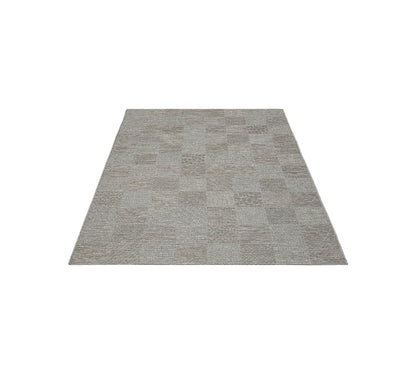 Teppich Karoharmonie Grau, Beige rechteckig - 200cm x 140cm