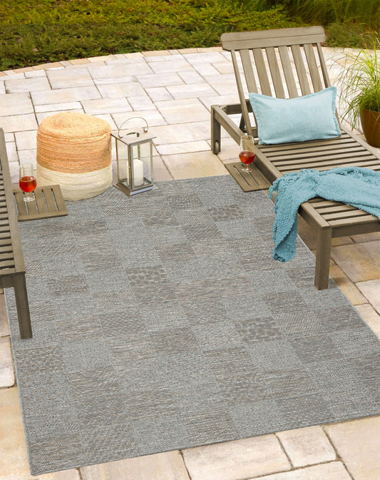 Teppich Karozauber Grau, Beige rechteckig - 220cm x 160cm