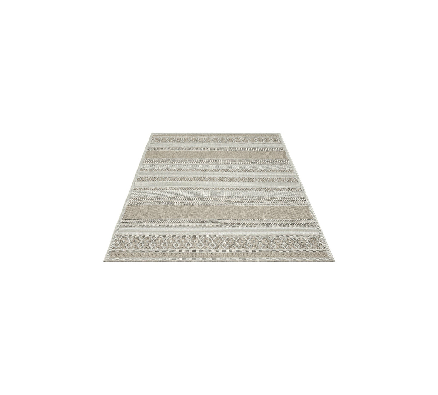 Teppich Berberlinien Grau rechteckig - 150cm x 80cm