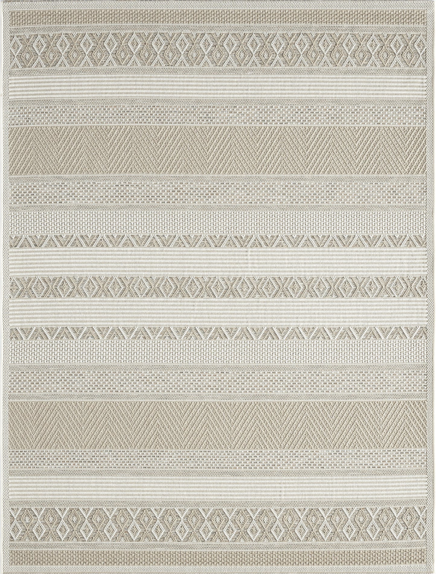 Teppich Wüstenband Grau rechteckig - 160cm x 120cm