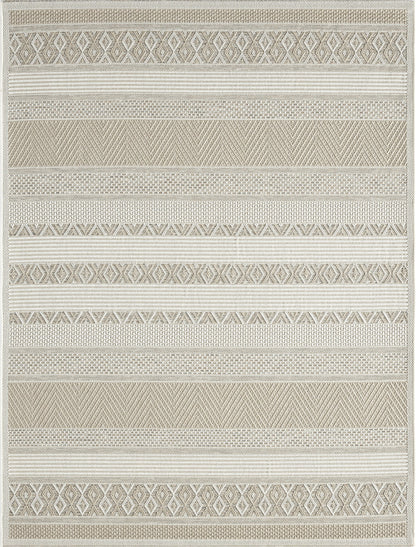 Teppich Wüstenband Grau rechteckig - 160cm x 120cm