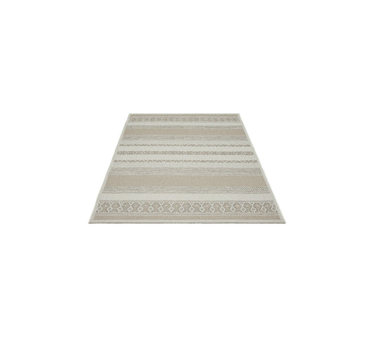 Teppich Wüstenband Grau rechteckig - 160cm x 120cm