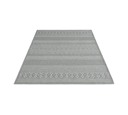 Teppich Oasenstreifen Beige rechteckig - 220cm x 160cm