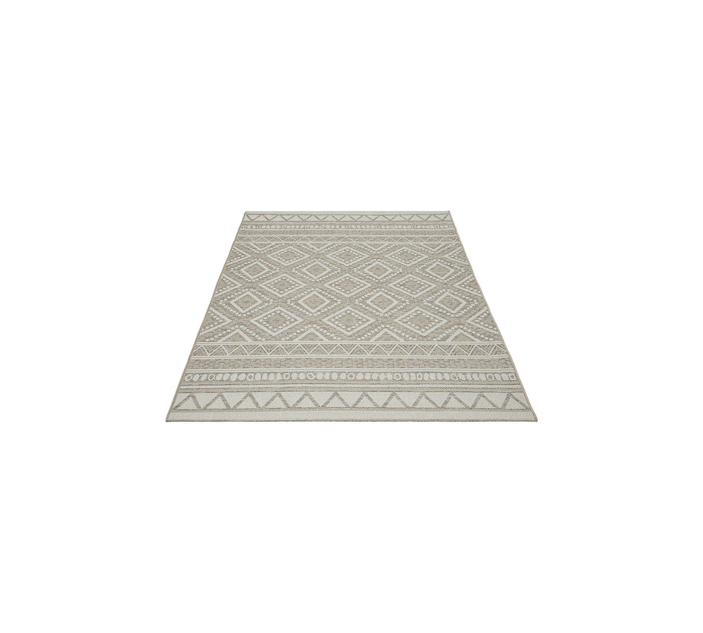 Teppich Wüstenraute Beige rechteckig - 160cm x 120cm