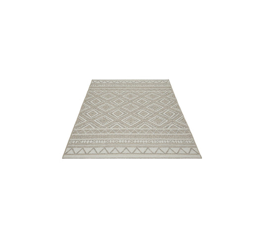 Teppich Wüstenraute Beige rechteckig - 160cm x 120cm