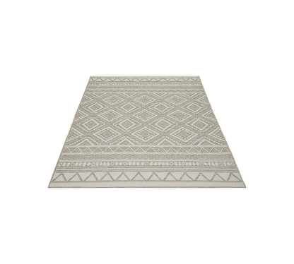 Teppich Atlasraute Beige rechteckig - 200cm x 140cm