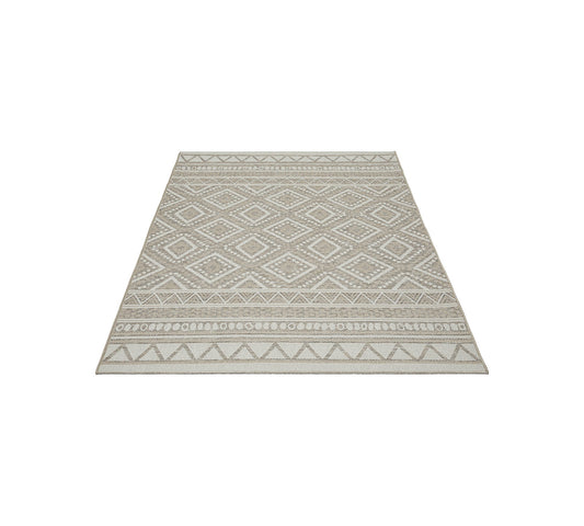 Teppich Atlasraute Beige rechteckig - 200cm x 140cm