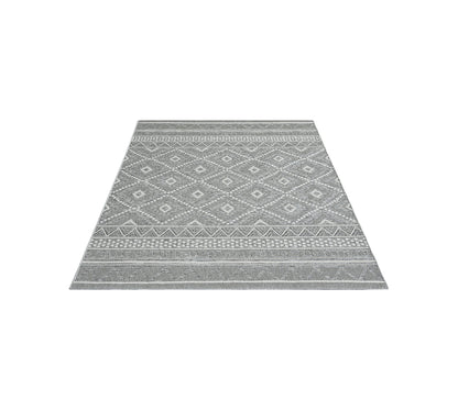 Teppich Wüstenmuster Grau rechteckig - 200cm x 140cm