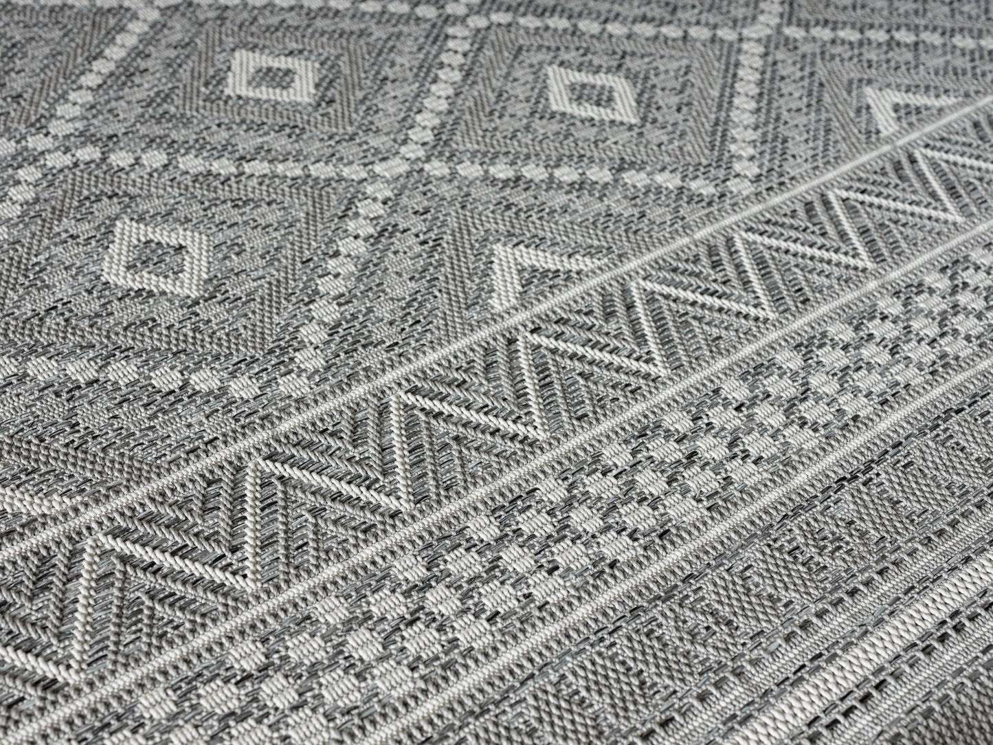 Teppich Berbermosaik Grau rechteckig - 280cm x 200cm