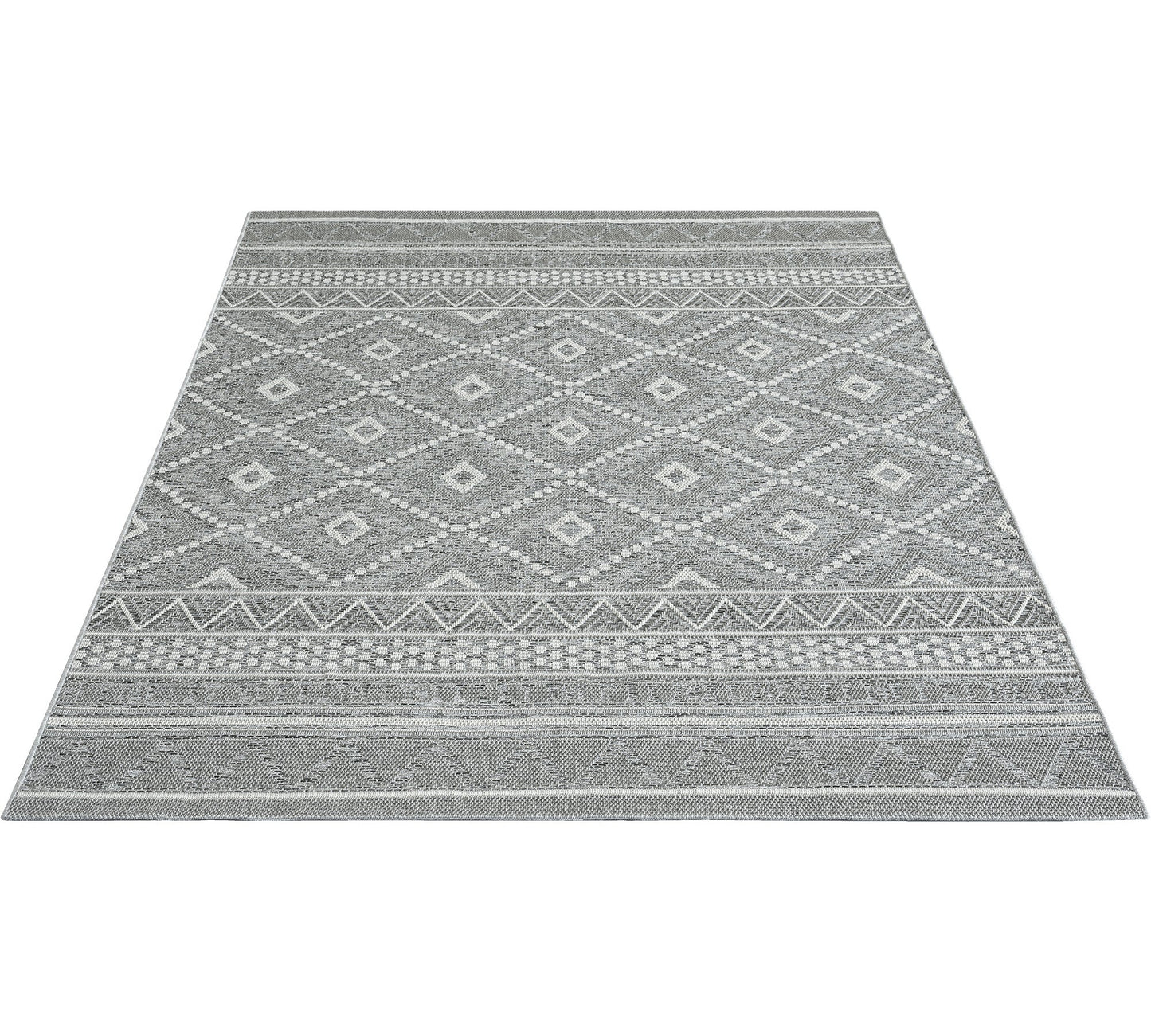 Teppich Berbermosaik Grau rechteckig - 280cm x 200cm