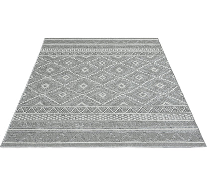 Teppich Berbermosaik Grau rechteckig - 280cm x 200cm