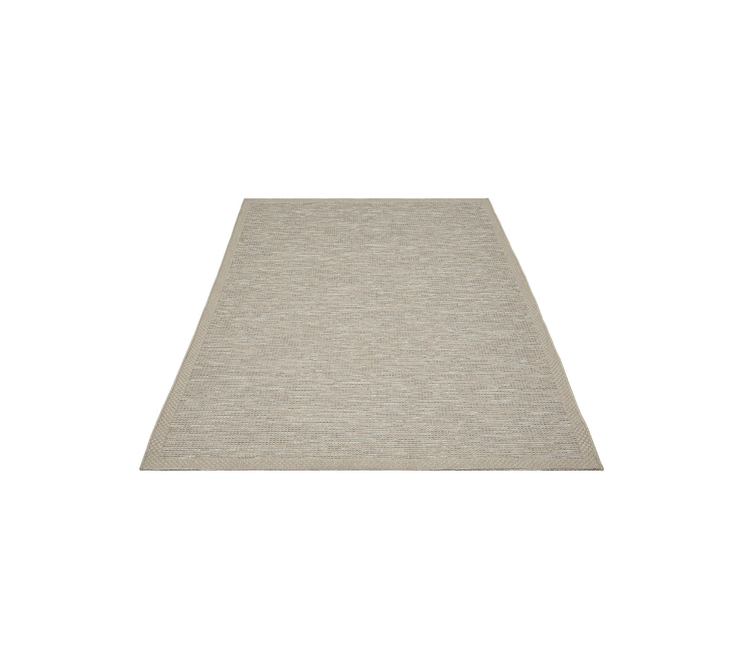 Teppich Webstruktur Grau, Beige rechteckig - 180cm x 67cm