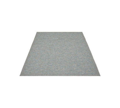 Teppich Gewebeschimmer Turquoise rechteckig - 200cm x 140cm