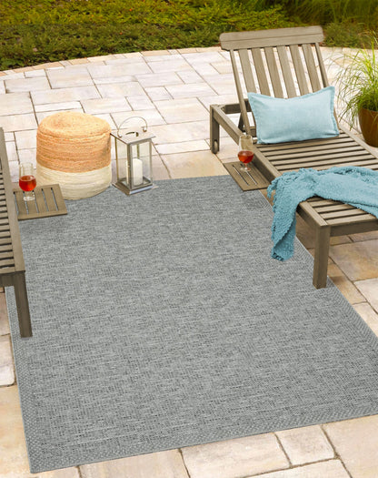 Teppich Gewebefluss Grau rechteckig - 220cm x 160cm