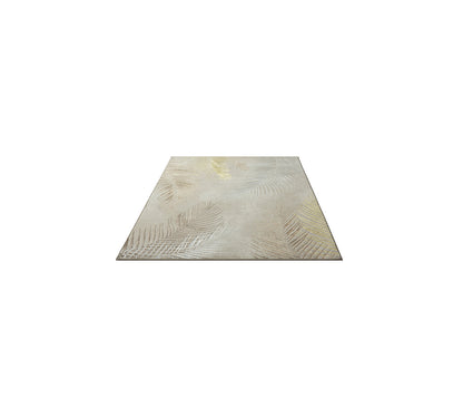 Teppich Tropenblatt Creme rechteckig - 170cm x 120cm
