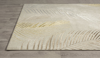 Teppich Blättergarten Creme rechteckig - 290cm x 200cm