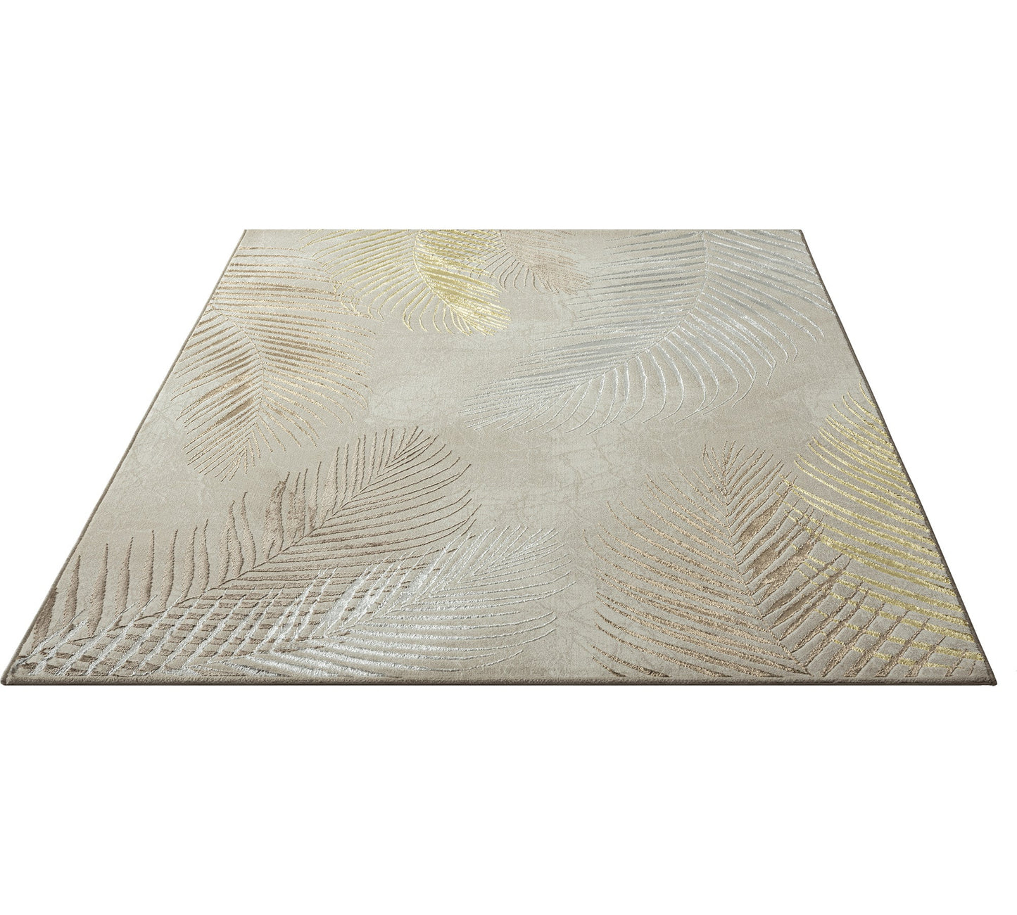 Teppich Dschungelruhe Creme rechteckig - 340cm x 240cm