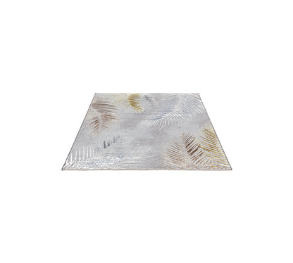 Teppich Naturblatt Grau rechteckig - 200cm x 140cm