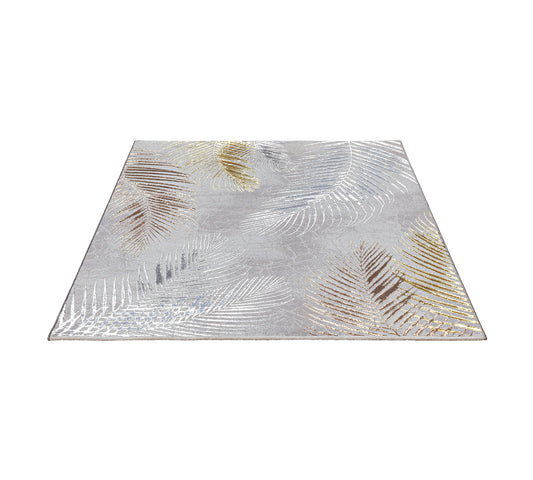 Teppich Palmenflair Grau rechteckig - 290cm x 200cm