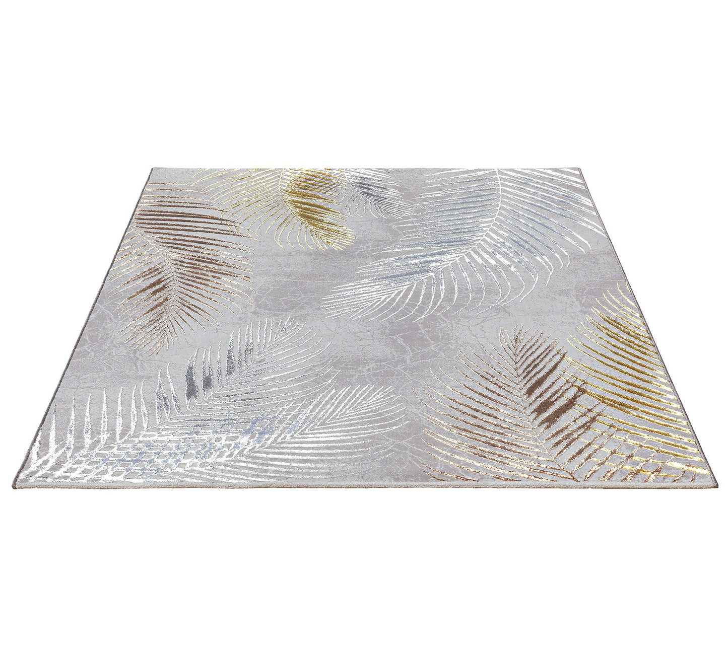 Teppich Tropenfeder Grau rechteckig - 340cm x 240cm