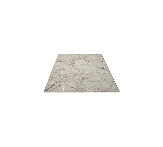 Teppich Marmorzweig Creme rechteckig - 150cm x 80cm