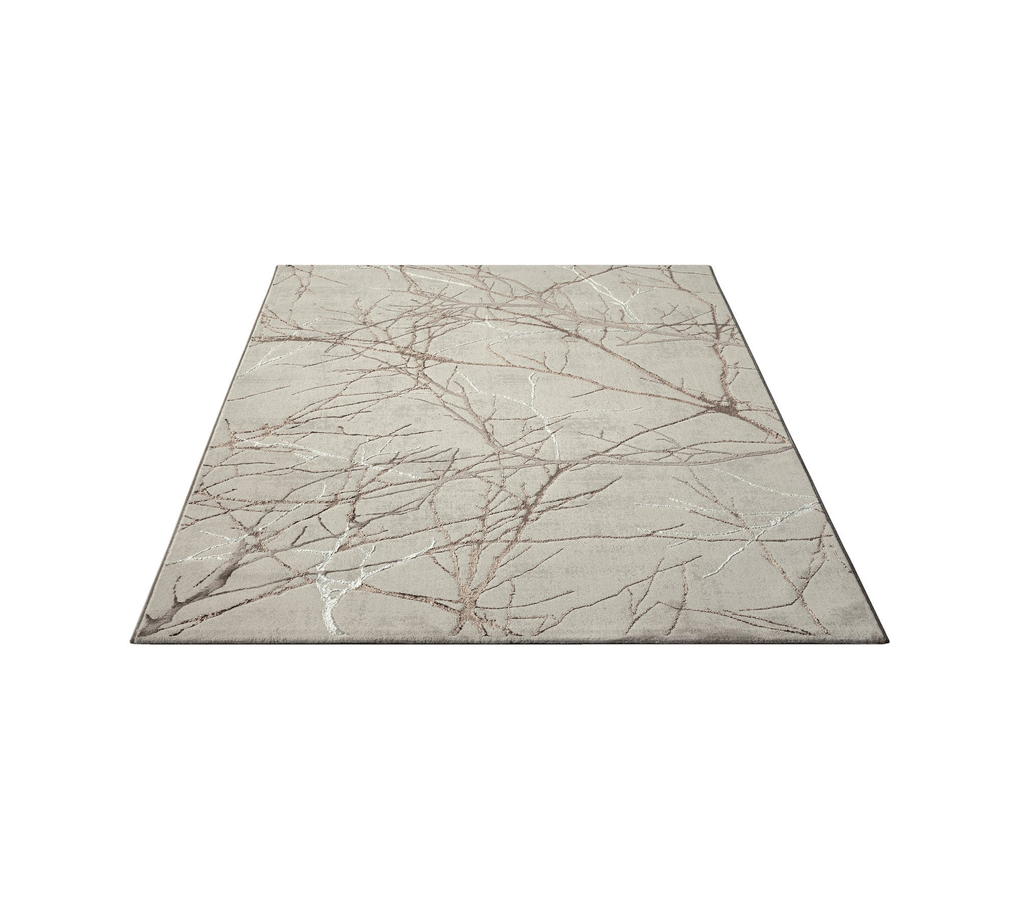 Teppich Zweigstein Creme rechteckig - 230cm x 160cm