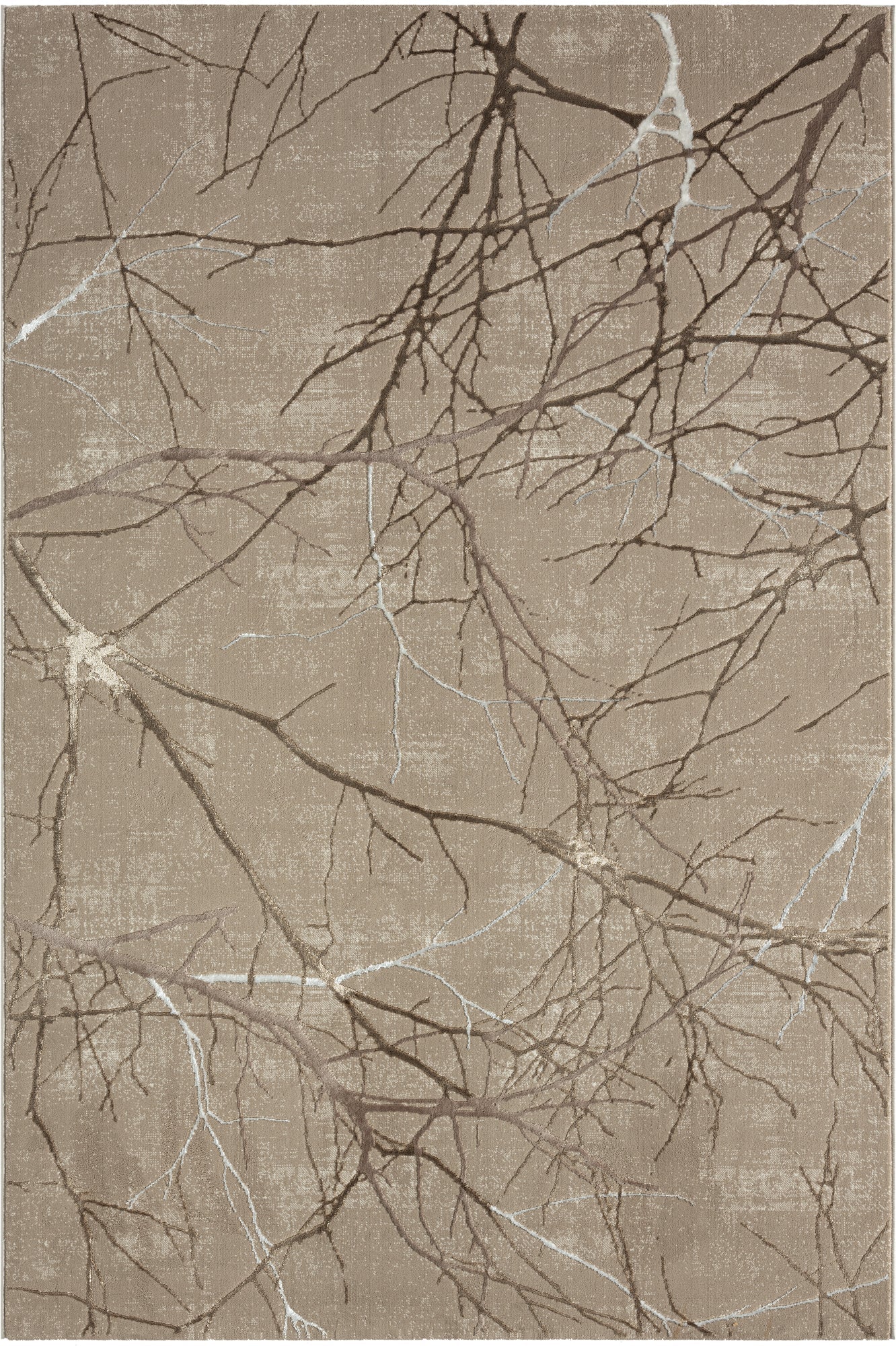Teppich Steingeäst Beige rechteckig - 230cm x 160cm