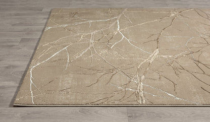 Teppich Steingeäst Beige rechteckig - 230cm x 160cm