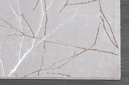 Teppich Adermosaik Grau rechteckig - 230cm x 160cm