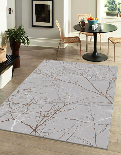 Teppich Adermosaik Grau rechteckig - 230cm x 160cm