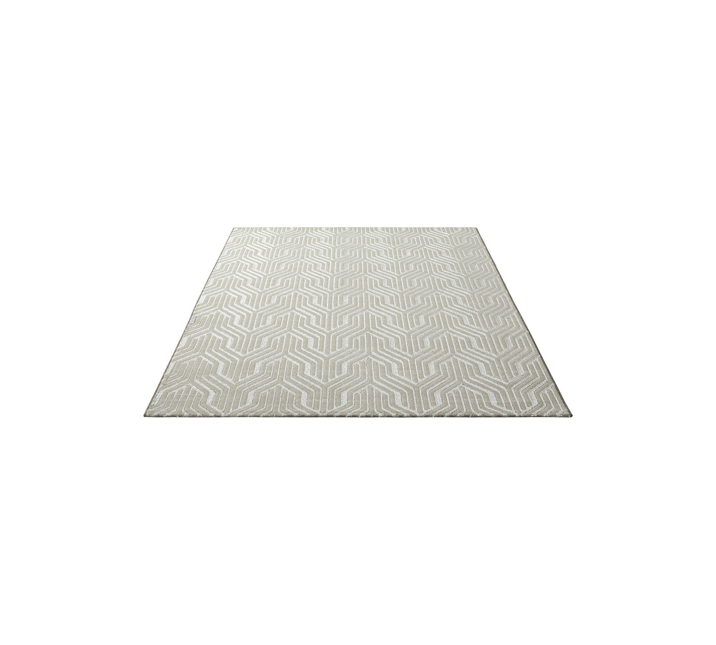 Teppich Geometriezauber Creme rechteckig - 170cm x 120cm