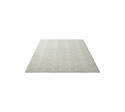 Teppich Geometriezauber Creme rechteckig - 170cm x 120cm