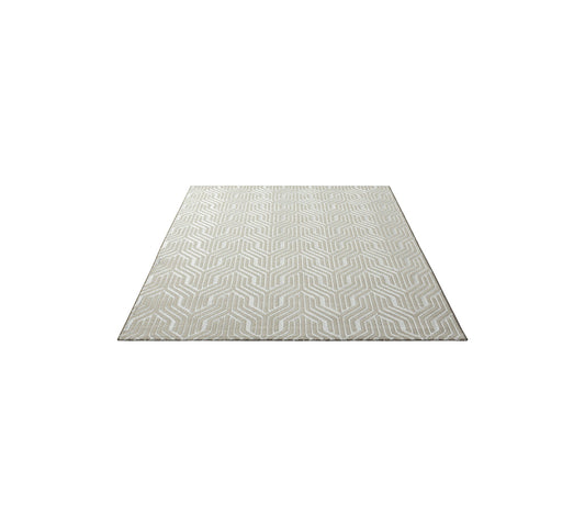 Teppich Geometriezauber Creme rechteckig - 170cm x 120cm